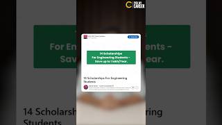14 Scholarships For Engineering Students https://lnkd.in/gJJtiTQi