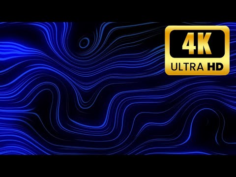 4K TV Art Screensaver | Abstract Blue Liquid Ink Study | 2 Hour Minimalist Decor