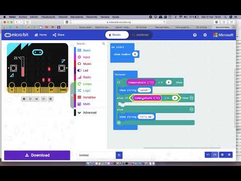 microbit temperature