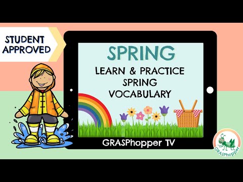 Spring Season for Kids | Learn all about Spring vocabulary in English | Spring Vocab Activity Scenes