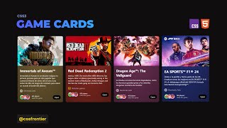 ¡Diseña Game Cards PROFESIONALES solo con HTML y CSS! 🎮