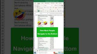 Excel Hacks for Navigating Data 😍 #excel #exceltips #excelhacks #spreadsheet #excelshortcut