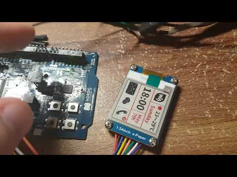 Ported waveshare 1.54inch eink library to nRF52832