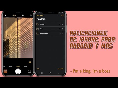Aplicaciones de iphone (ios ) para android / camara y notas de iphone