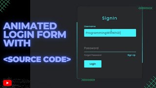 Animated Login Form with Source Code | Login Page using Html CSS #csseffect #topcsseffects