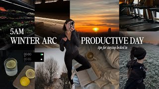 5AM WINTER ARC VLOG | productive day, how I'm ending the year strong ❄️