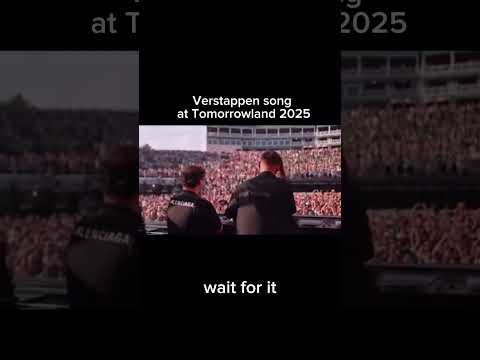 Max Verstappen’s song takes over Tomorrowland 2025! 🎶🔥