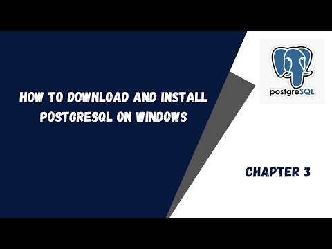 How to Download and Install PostgreSQL on Windows!!