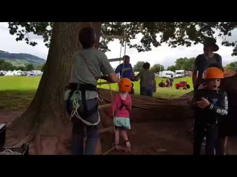 Poppy`s 1st abseil.. age 5