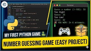 Build a Number Guessing Game in Python | Easy Beginner Project 🐍
