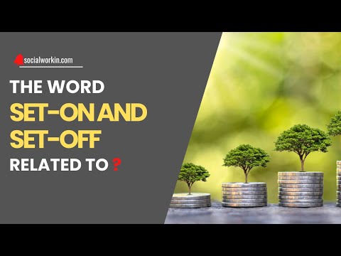 The words 'set-on' and 'set-off' are related to