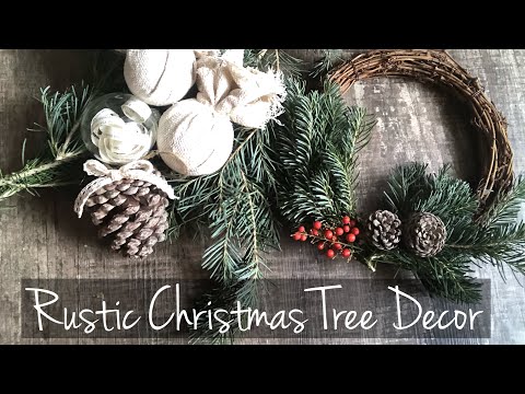 $5 Goodwill Challenge Christmas Edition 2018/ Rustic Christmas Tree Decor🎄