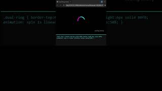 Dual Ring Loader Using CSS | Modern Loading Animation 💫 #DualRingLoaderAnimation #CreativeCoding