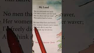 My land /class 6 #english #lesson4 #class6 #ncert#poemreading