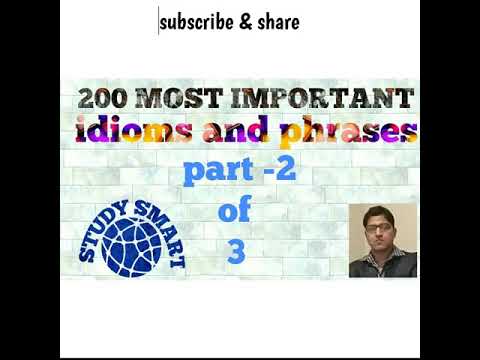 200 most important idioms and phrases part-2