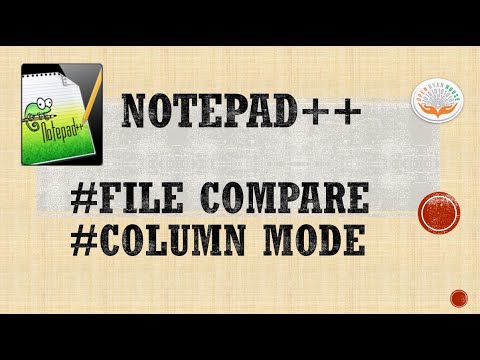 how to compare files in notepad++ || how to remove first letter from all line || column mode notepad
