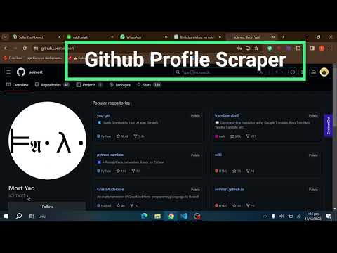 Github Scraping Using Python and Selenium