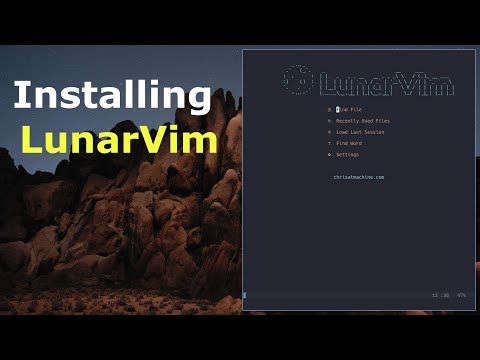 Neovim - Install LunarVim a config with sane defaults (~30s install)