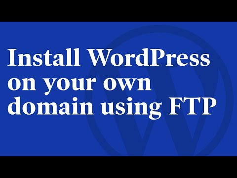 How to install WordPress using FTP