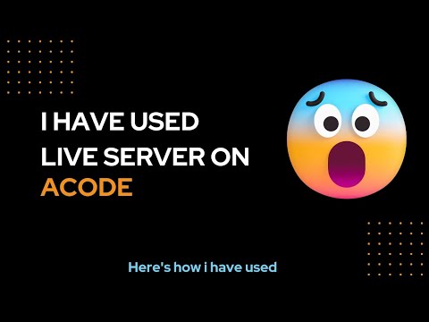 Using Live Server with Acode and Termux on Mobile #coding
