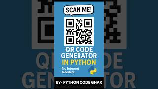 QR Generator in Python 😇 #smallproject #python #pythonforbeginners #turtle #pythendesign