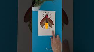 DIY “Glowing firefly” interactive card. Easy paper electronics project for beginners.