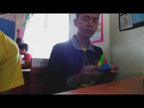 Practice solve in Pyraminx