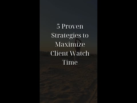 5 proven Strategies to Increase watch time on Instagram and Ticktock