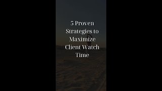 5 proven Strategies to Increase watch time on Instagram and Ticktock