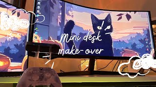 mini desk make-over | Temu, cozy lights