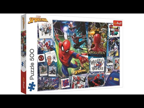 Spider-man (Trefl 37391 Posters with a superhero) Cozy puzzle timelapse