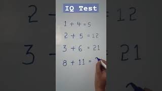IQ test II #shorts #shortsfeed #viralvideo #maths #education #keeplearning