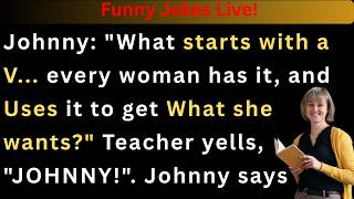 Little Johnny’s “V” Word Joke 😂 | Funny Classroom Twist