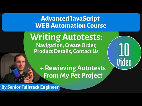 Writing Auto-tests for a Web Store. Playwright Advanced JavaScript Web Automation Course. Lesson 10