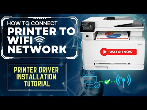 How to setup wifi connection on your HP printer | Driver installation Tutorial | Laserjet M277|DIY