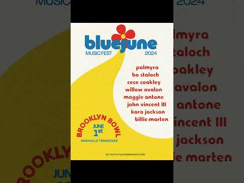NASHVILLE! June 1st! Tickets at bluejunemusicfest.com #music #musicfestival #fy #foryou #concert