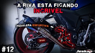 A RIVA600 DE PEDALEIRAS NOVAS! UM LUXOOOO.