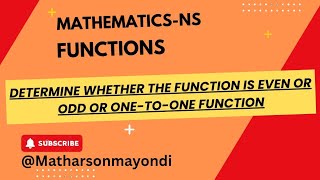Understand Even, Odd function and One-to-One Functions-Math made easier 🔥