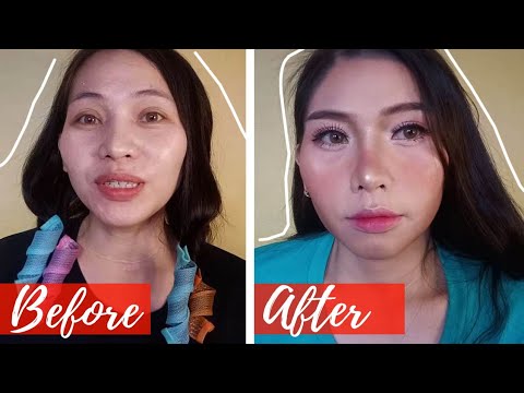 Filipino to South Korean Makeup Transformation - Korean Cute Girl ULZZANG Asian Makeup - Philippines
