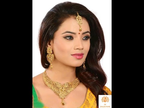 Beautifull Stylish Gold Plated Women's Bridal / Party Wear Jewellery Sets