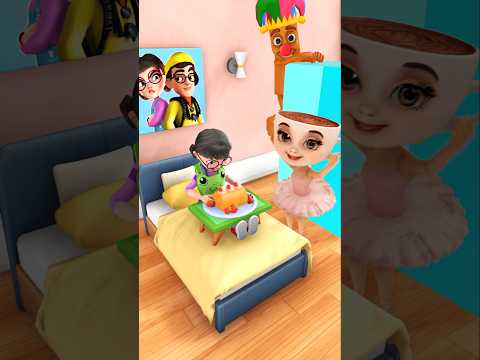 Tung Tung Tung Sahur Cooked Breakfast for Tani & Nick #artfamily #scaryteacher3d #familyfun
