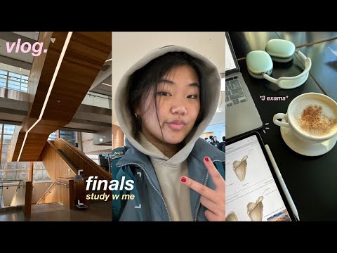 STUDY VLOG | first year med school finals week ☁️