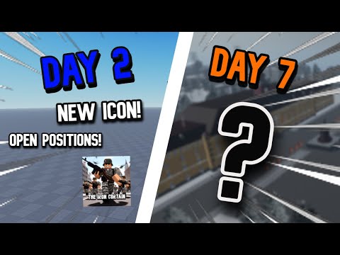 DAY 2-7 of creating a ROBLOX MILITARY game [OPEN POSITIONS, NEW ICON]!