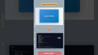 Realistic Paper Folding Animation Using Just HTML/CSS/JS! 😲