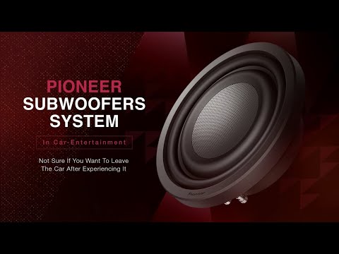 Pioneer In-Car Entertainment Subwoofers Series Range for a refined boost while on the go!