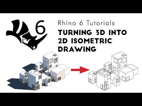Rhino 6 3D: 3D Model into Isometric Drawing