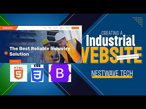 ENGINEERING WEBSITE RESPONSIVE DESIGN with free source code
