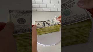 Stack of money cake! How did it turn out? #realisticcake #cakedecorating