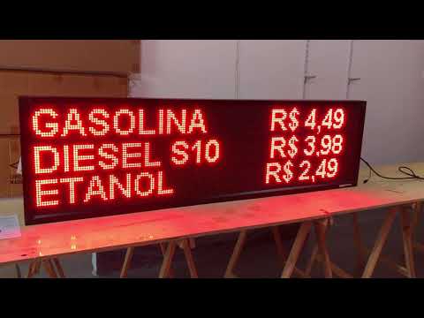 Painel de Led - 200 x 56cm - Outdoor