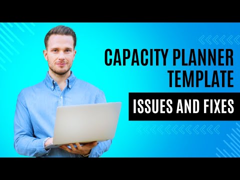 Excel capacity plan template issues